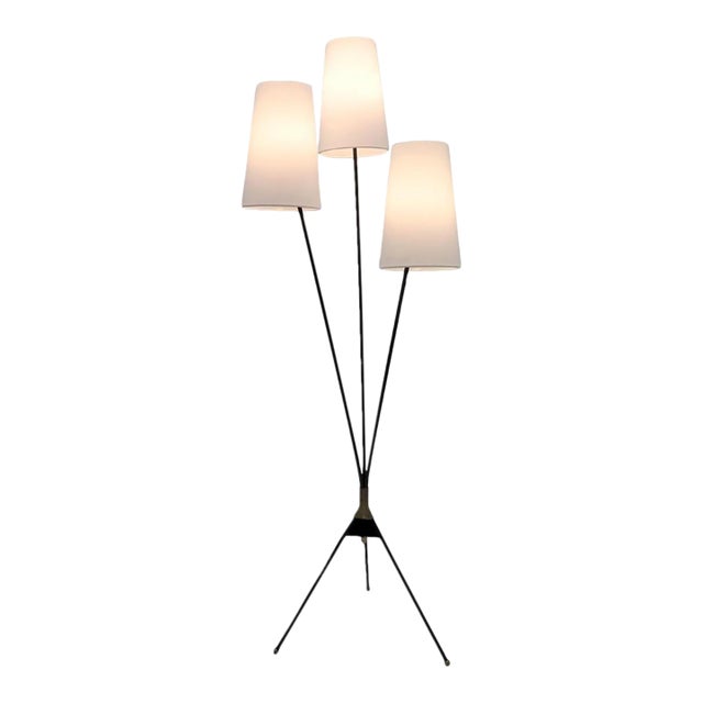 Swedish Tripod Floor Lamp, 1950 For Sale