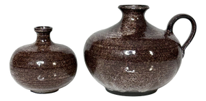 Studio Ceramic Art Jug and Vase from Elli & Walter Serocka, Germany, 1970s, Set of 2