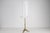 Brass and white acrylic glass tripod table lamp, Italy, 1960s. This elegant vintage lamp has a slim brass stem resting on...