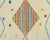 Ivory Multicolor Hand-Knotted Moroccan Wool Rug | 8'2" X 5'1" | One of a Kind For Sale - Image 8 of 8