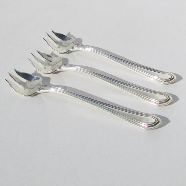 Small Sterling Cocktail Forks the Mount Vernon Co. Circa 1911 Set of 3 - Set of 3 For Sale - Image 4 of 4