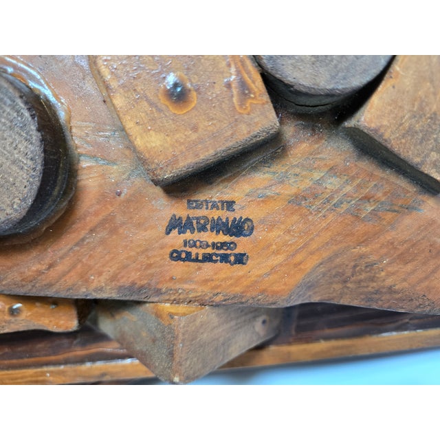 1980s George Marinko Abstract Wooden Sculpture For Sale - Image 16 of 16