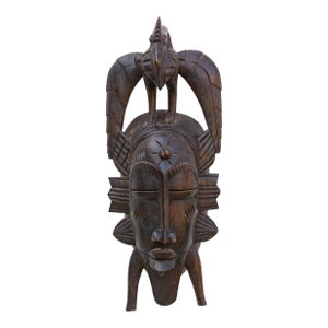 Carved Kwele Mask, Guardian of the Harvest
