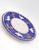 Blue and White Italian Plate/Platter With Roosters and Pears With Red Dots 11" For Sale - Image 4 of 8