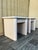 A Pair of Postmodern Custom-Made, Bull-Nose Marble Top Nightstands. Circa 1990s For Sale - Image 9 of 18
