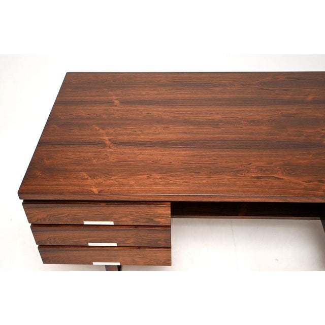 Brown Vintage Danish Model EP401 Executive Desk from Ejgil Petersen Mobelfabrik, 1960s For Sale - Image 8 of 13