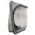 Gray Vintage Industrial French Grey Cast Cut Glass Wall Light by Holophane For Sale - Image 8 of 8