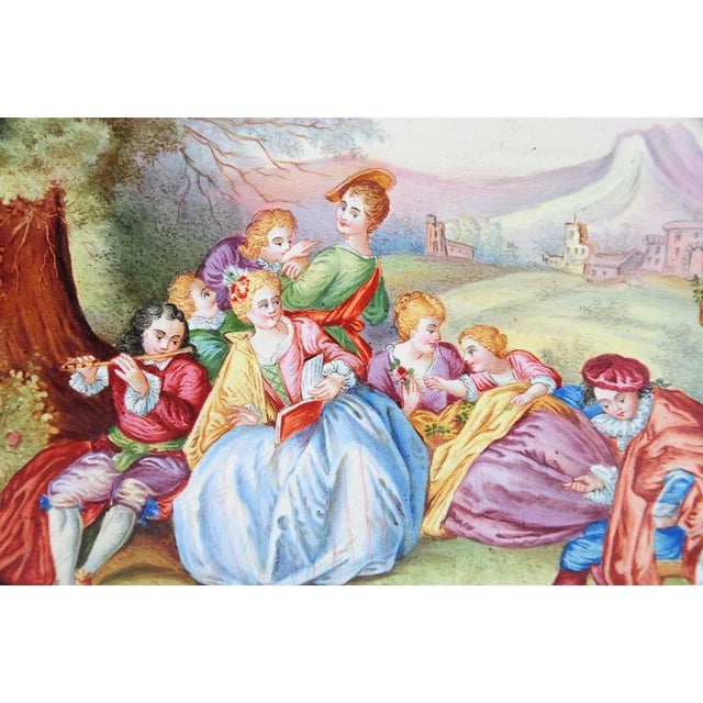 19th Century French Painted Porcelain Plaque For Sale - Image 4 of 9