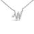 Embrace the elegance of personalization with this stunning 10K White gold pendant, delicately crafted into a flowing...