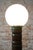 Metal Art Deco Floor Lamp in Walnut, Brass and Milk Opaline Glass, Czech, 1930s For Sale - Image 7 of 12