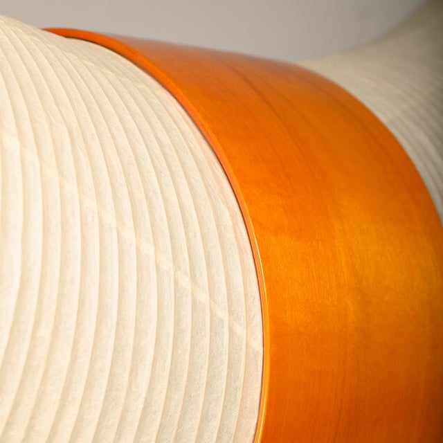 Beige Hand-Crafted Model BB3-33s Akari Light Sculpture by Isamu Noguchi for Ozeki, Japan For Sale - Image 8 of 17