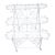 Vintage White Wire 3-Tier Rolling Plant Stand on Casters For Sale