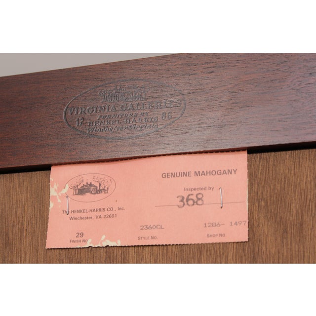 Henkel Harris Mahogany 4 Door China Cabinet For Sale - Image 17 of 18