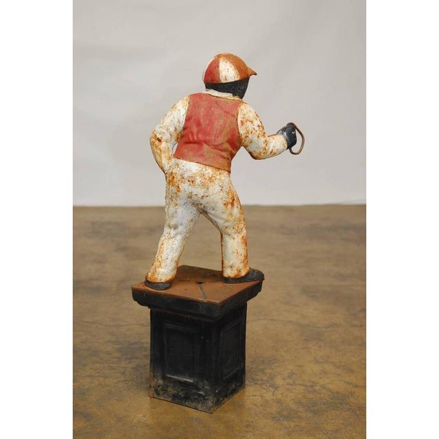 Original "Jocko the Jockey" Cast Iron Hitching Post | Chairish