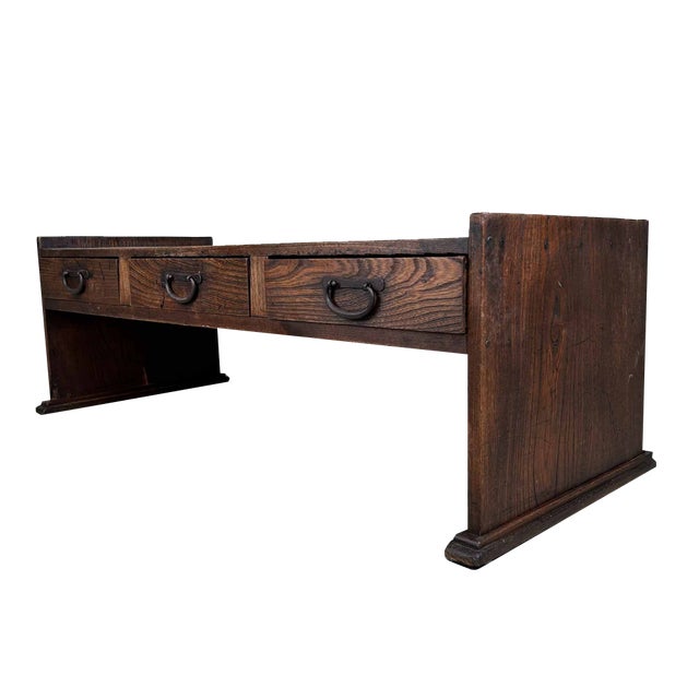 Meiji Period Japanese Zen Calligraphy Writing Table, 1920s For Sale