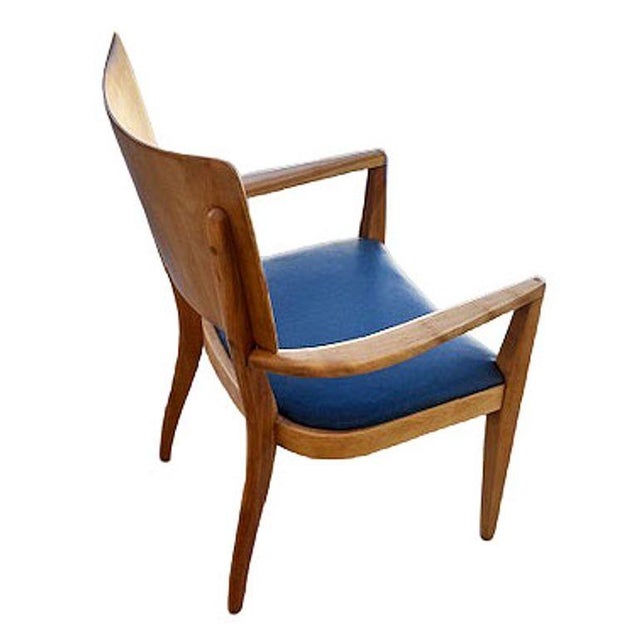Restored Mid-Century "Stingray" Birch Armchair Dining Chair Attributed to Heywood Wakefield For Sale - Image 4 of 6