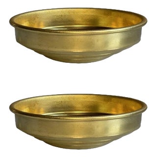 RL 03 Mini Bowls in Brushed Brass by Caspal, Set of 2 For Sale