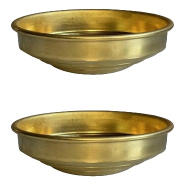 RL 03 Mini Bowls in Brushed Brass by Caspal, Set of 2 For Sale