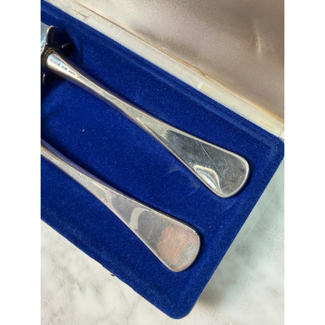 Metal Vintage W&s Sorensen "Patricia" Danish Sterling Silver Steak Carving Set - 2 Pieces in Original Box For Sale - Image 7 of 9