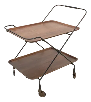 Teak and Wire Trolley by Jie Gantofta for Paul Nagel