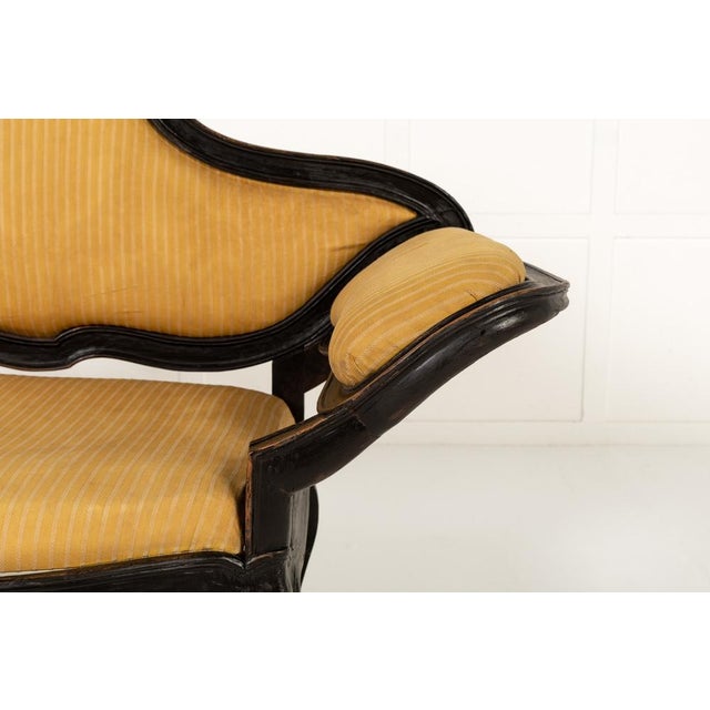 18th Century Italian Ebonised Sofa For Sale - Image 4 of 8
