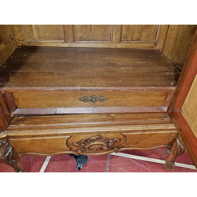 Antique French Armoire, 3 Door Louis XV Style For Sale - Image 10 of 13