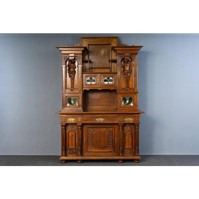 Vintage Sideboard in Oak For Sale - Image 3 of 18