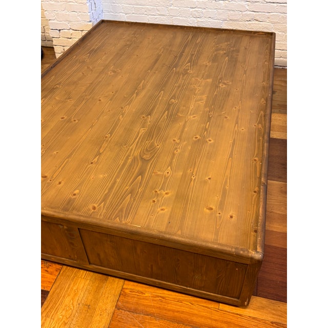 Full Size Restoration Hardware Durant Storage Platform Bedframe For Sale In San Francisco - Image 6 of 12