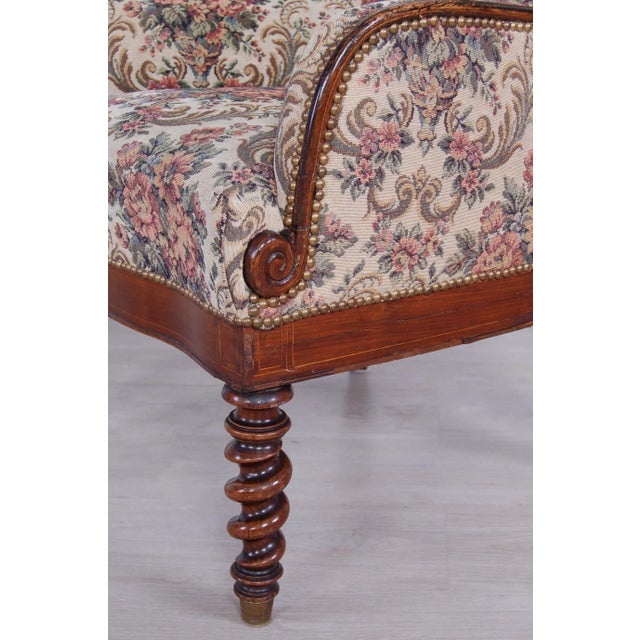 Wood Antique Lounge Chair, 1800s For Sale - Image 7 of 18