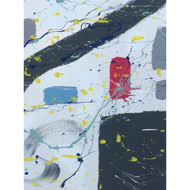 Contemporary Contemporary Framed Abstract Painting For Sale - Image 3 of 6