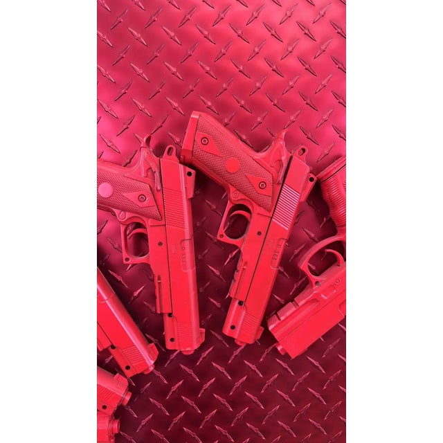 Charles Gitnick Heart of Guns Red Conceptual Mix Media 2024 For Sale - Image 10 of 17