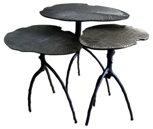 Sauvage Fossil Side Tables by Plumbum, Set of 3