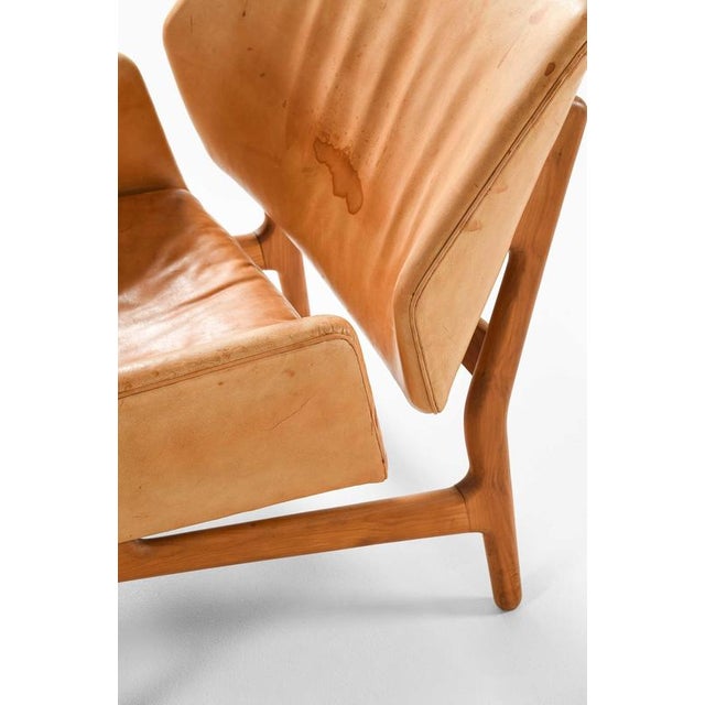 1950s Scandinavian Modern Easy Chairs attributed to Erik Ostermann, 1954, Set of 2 For Sale - Image 5 of 10