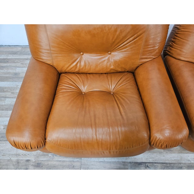 Armchairs attributed to Sapporo by Mario Marenco for Mobil Girgi, 1970, Set of 2 For Sale - Image 9 of 18