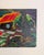 Expressionism Vintage Mid-Century Expressionist Architectural Pagoda Landscape Painting For Sale - Image 3 of 4