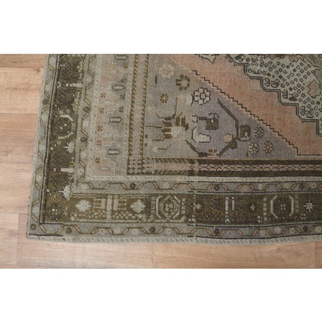 1970s Vintage Turkish Handmade Wool Cotton Soft Terracotta Runner Rug For Sale - Image 9 of 11