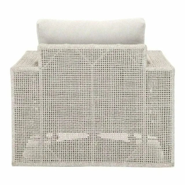 2020s Tropez Olefin Fabric Swivel Outdoor Rocker by Essentials for Living For Sale - Image 5 of 5