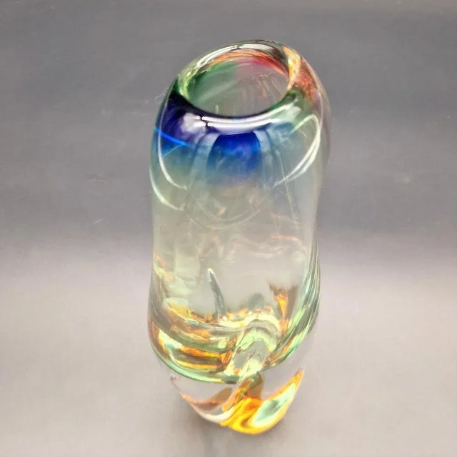 Madorious Glass Vase by Josef Rozinek for Borske, 1960s For Sale - Image 10 of 10