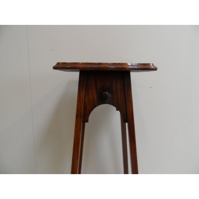 Wood Art Nouveau Oak Side Table, 1890s For Sale - Image 7 of 9