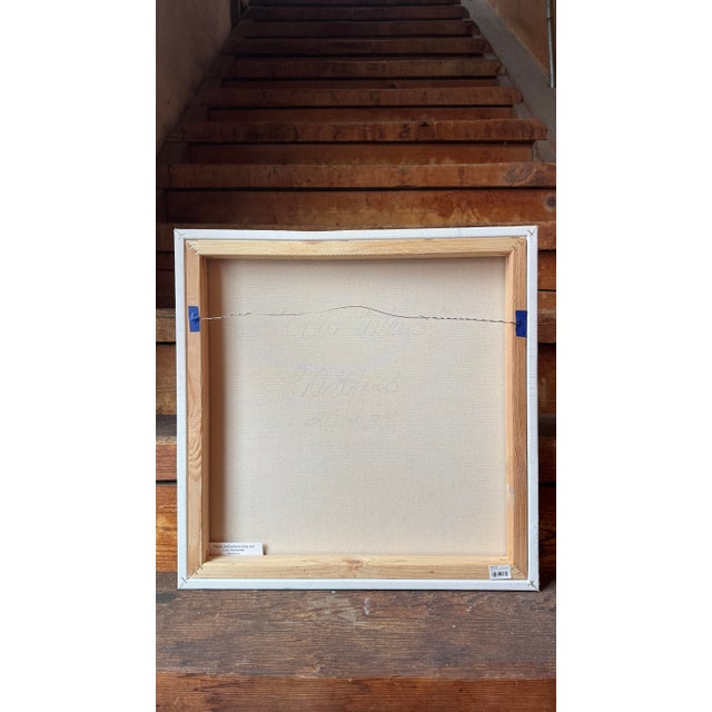 2020s "Ochre Textures" Abstract Oil Painting by Paula DeStefanis For Sale - Image 5 of 12