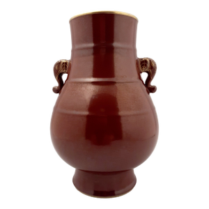 Chinese Porcelain Oxblood Glazed Hu