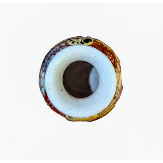 Late 19th Century Antique Japanese Satsuma Cabinet Vase For Sale - Image 5 of 6