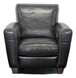 Natuzzi Leather Lounge Armchair - Comfortable Modern Seating