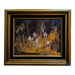 1970s Morris Katz Floral Painting For Sale