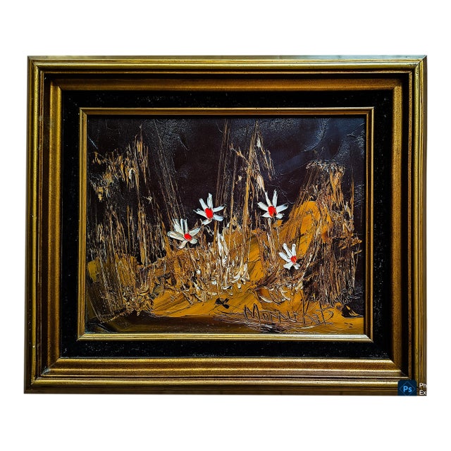 1970s Morris Katz Floral Painting For Sale