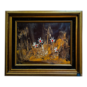 1970s Morris Katz Floral Painting