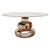 Art Deco "Magistrale" Round Table With Bronze and Stainless Steel, Handmade For Sale - Image 3 of 6