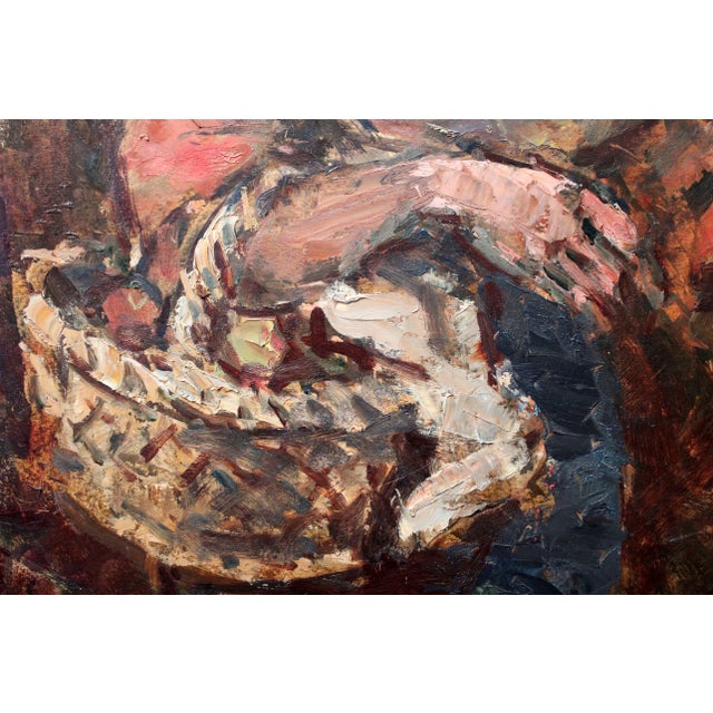 Janis Rikmanis, At the Autumn Garden, Oil on Cardboard For Sale - Image 7 of 9
