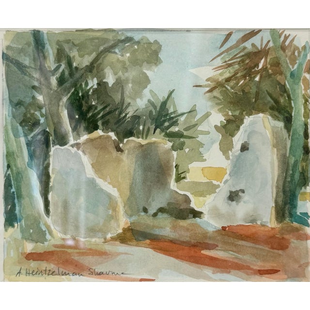 Traditional Tabby Ruins, Daufuskie Island - Original Watercolor by J. Alexandra Heintzelman Sharma For Sale - Image 3 of 11