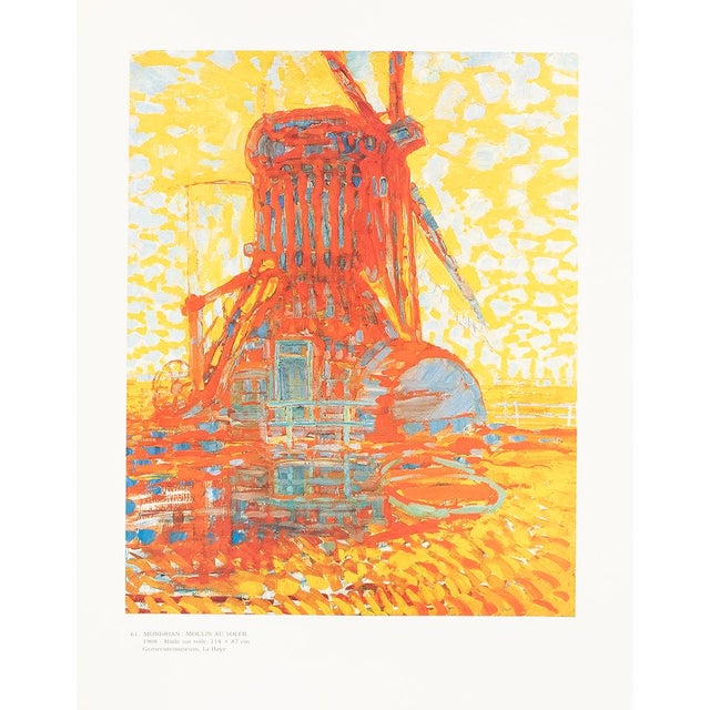 Printmaking Materials 1991 After Piet Mondrian "Mill in Sunlight", Full-Color Parisian Print For Sale - Image 7 of 8